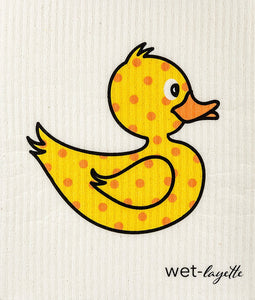 Wet-It! Yellow W/Orange Dots Duck