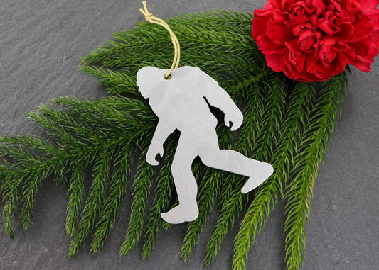 Bigfoot Yeti Sasquatch Metal Ornament Holiday Gift Outdoors