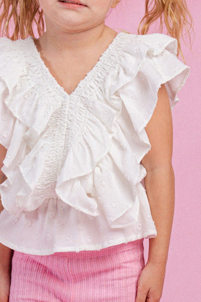 Mommy & Me Smocked Ruffle Top