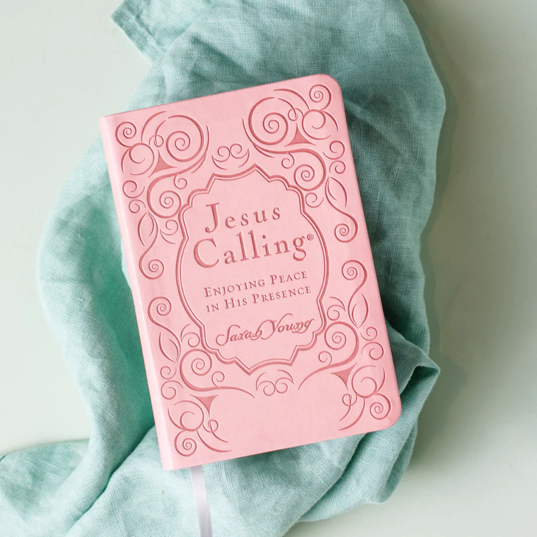 Jesus Calling, Pink Leathersoft, with Scripture References