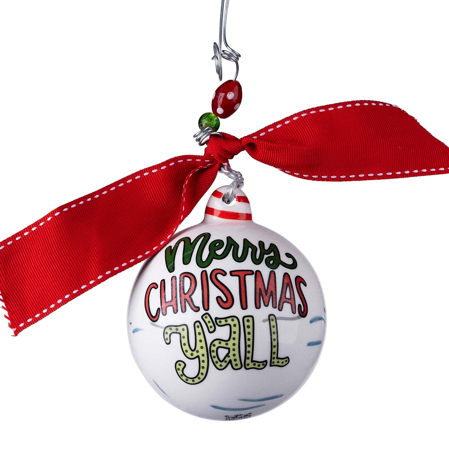 Merry Christmas Y'all Truck Ball Ornament