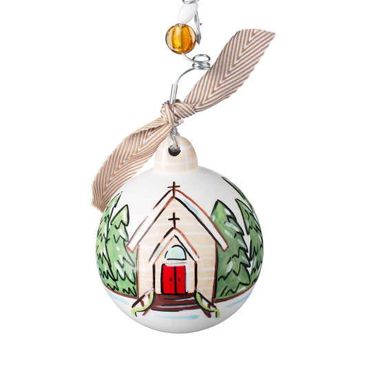 Church Let Us Adore Him Ornament