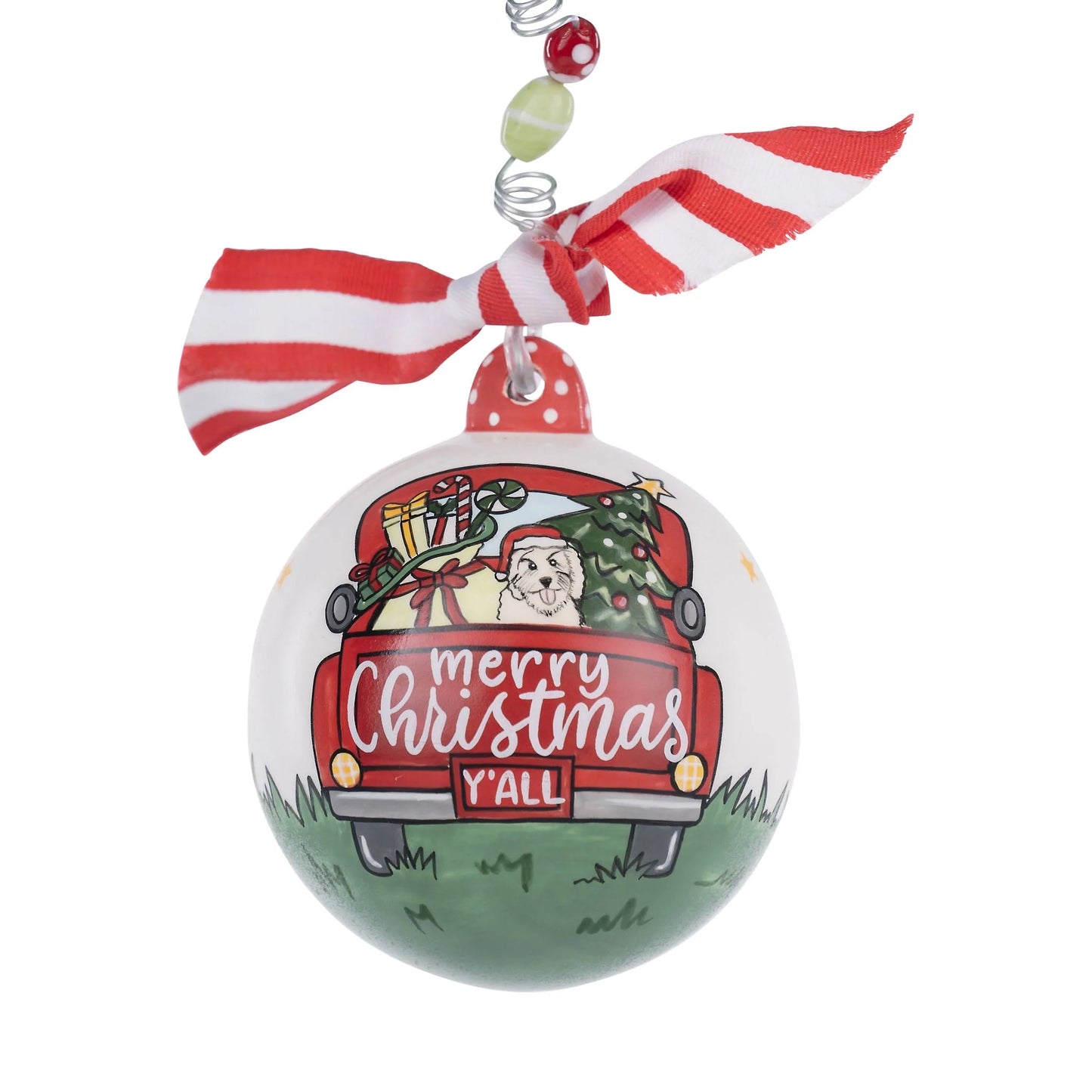 Glory Haus Merry Christmas Red Truck Ornament