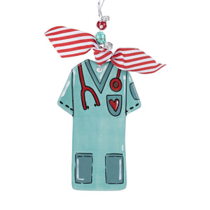 Nurse/Dr Scrubs Flat Ornament