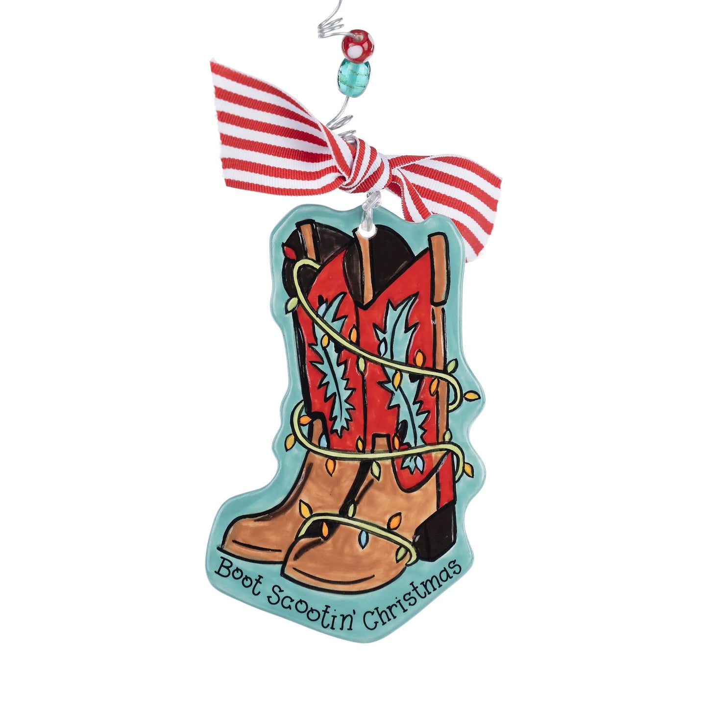 Glory Haus Boot Scootin' Christmas Flat Ornament
