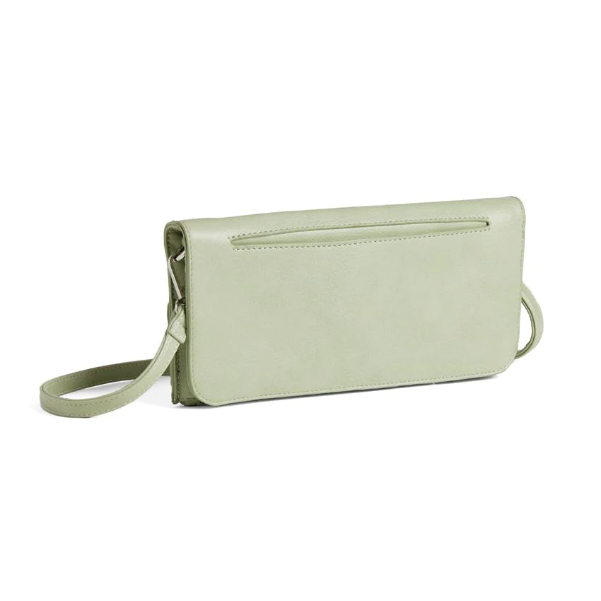 Sophia Clutch + Crossbody - Lime