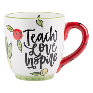 Floral Teach Love Inspire Mug