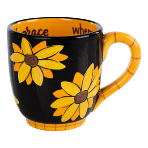 Bloom with Grace Sunflower Mug