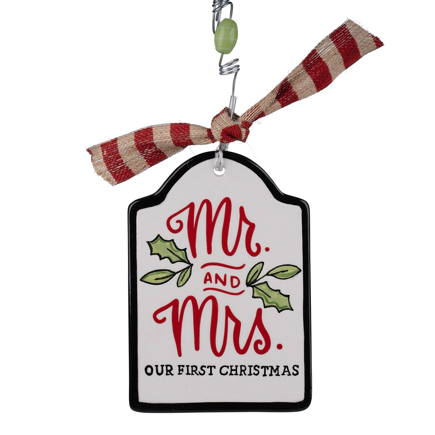 Mr. & Mrs. 1st Christmas Flat Ornament