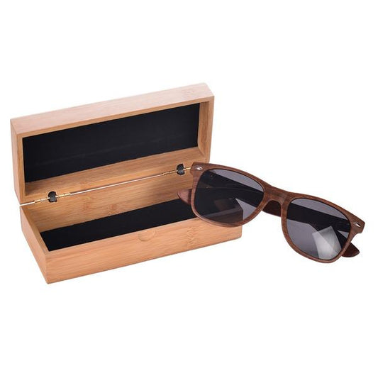 Wood Wayfarers Sunglasses with Bamboo Case