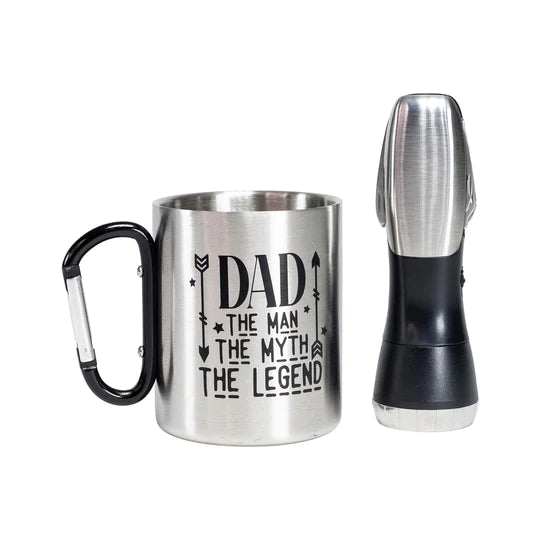 Dad. The Man, The Myth, The Legend: Flashlight & Mug Gift Set