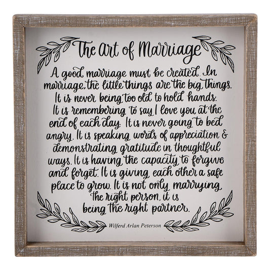 Art of Marriage Framed Board
