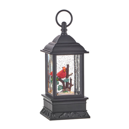 9.5" CARDINAL LIGHTED WATER LANTERN