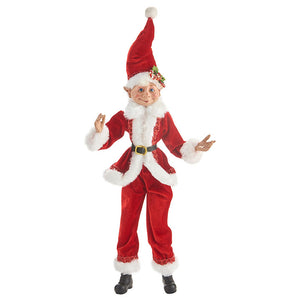 Posable Santa Costume  Elf  16"