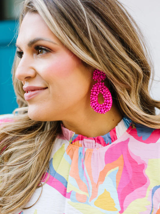 Melinda Beaded Drop Earrings
