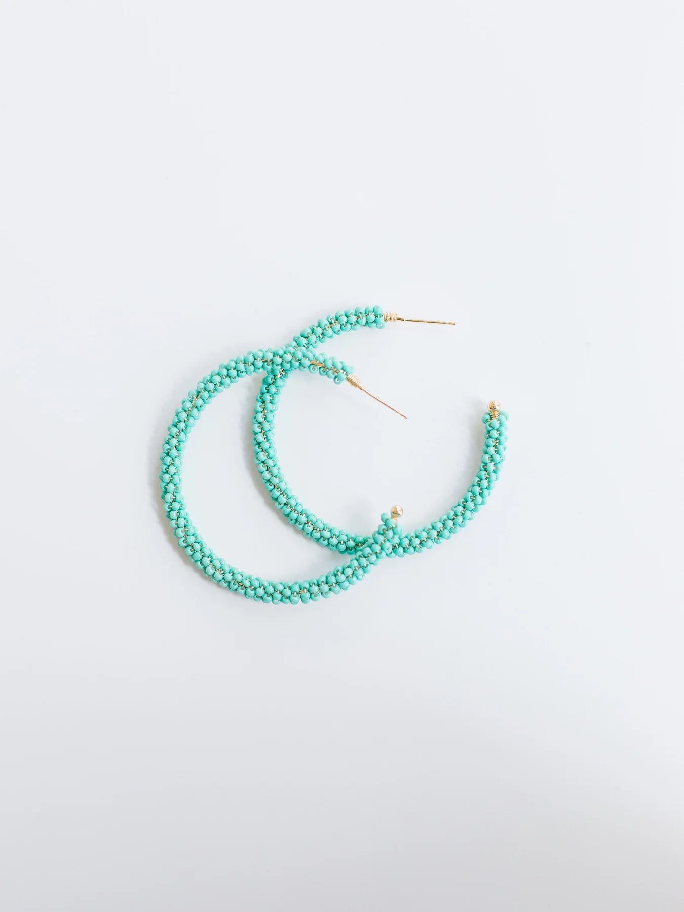 Beaded Hoop Emma Earrings