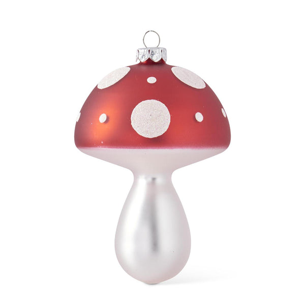 Red & White Polka Dot Mushrooms Ornament