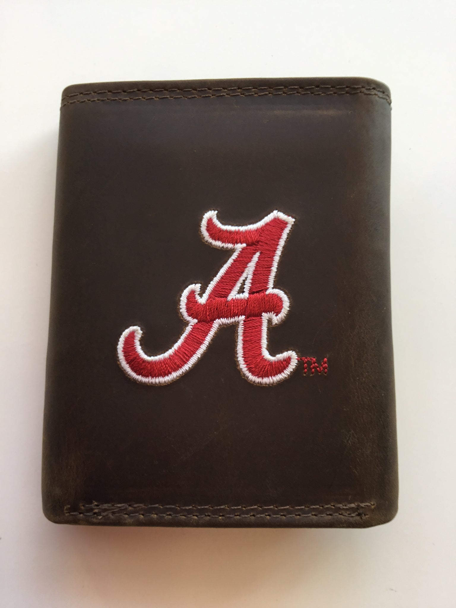 Embroidery Crazy Horse Trifold Alabama