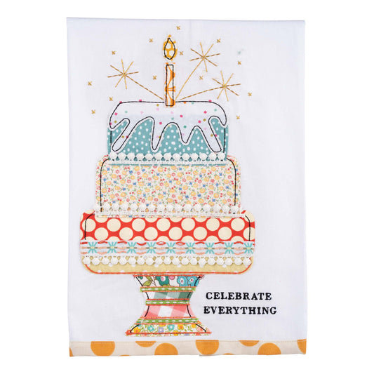 CELEBRATE EVERYTHING CAKE TEA TOWEL