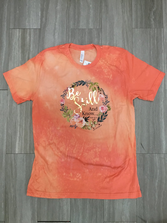 Be Still & Know Orange Bleached