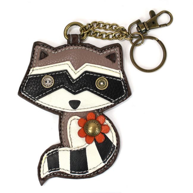 Chala Gray Tabby Cat Key Fob/Coin Purse - Sealed with a Kiss