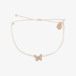 Butterfly Charm Vanilla Bracelet