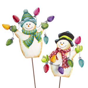 Merry & Bright String Light Snowman