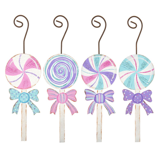 Pretty Pastel Lollipop Ornaments