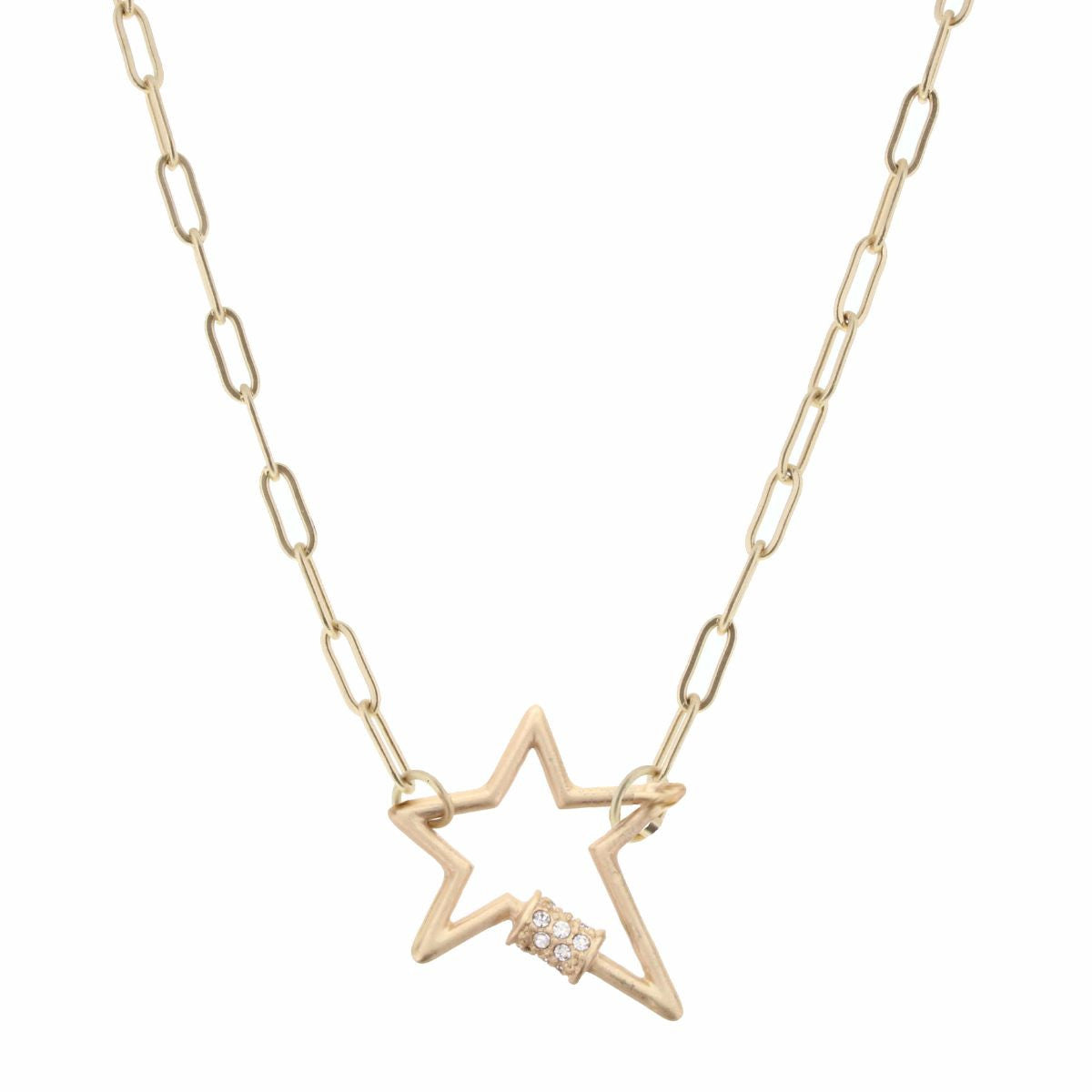 16" Gold Star Necklace