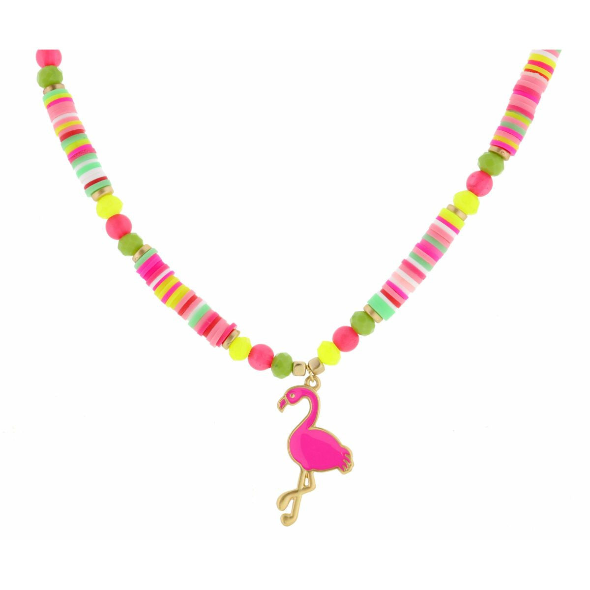 KIDS 14"   RUBBER SEQUINS NECKLACE, 2" EXT.