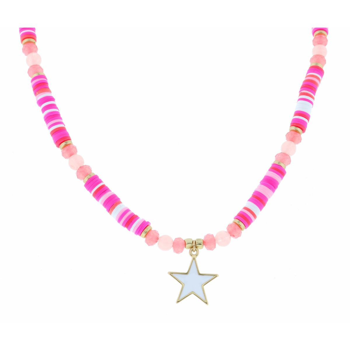 KIDS 14"   RUBBER SEQUINS NECKLACE, 2" EXT.