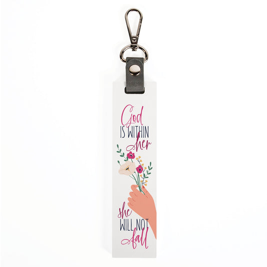 God Is Within Her Key Chain