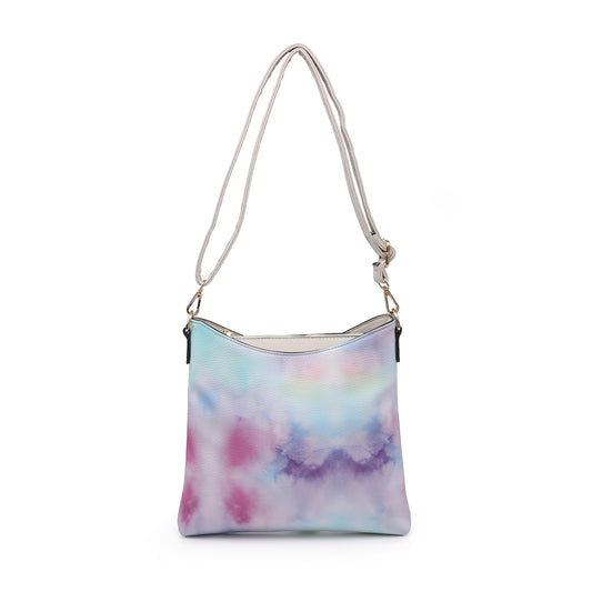 Emma Monogrammable 3 Compartment Crossbody w/ Snap Closure