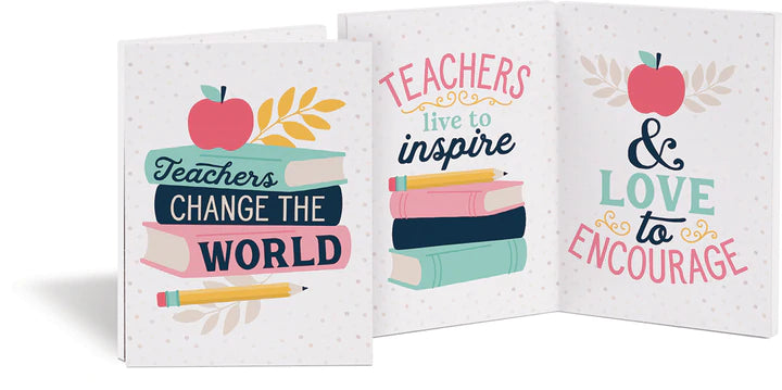 Teachers Change The World Mini Wooden Keepsake Card