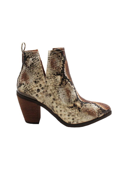 MUMBA Exotic Bootie w/Metal Heel Band