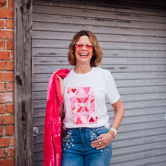 Queen of Hearts Card Unisex Tee