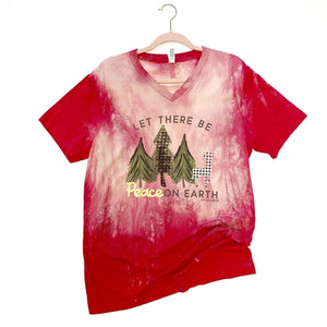 Peace on Earth Bleached Tee