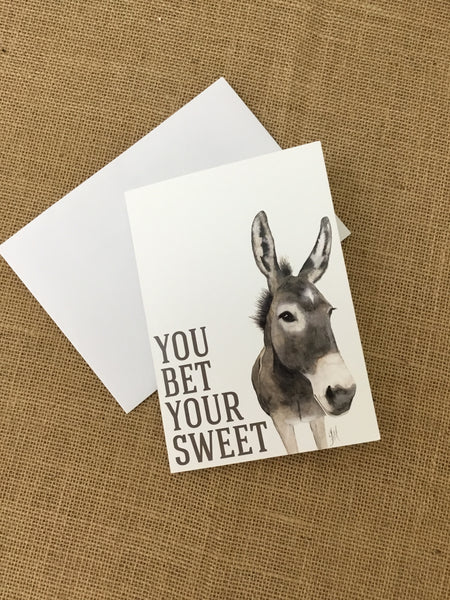Bet Your Sweet Mule Card