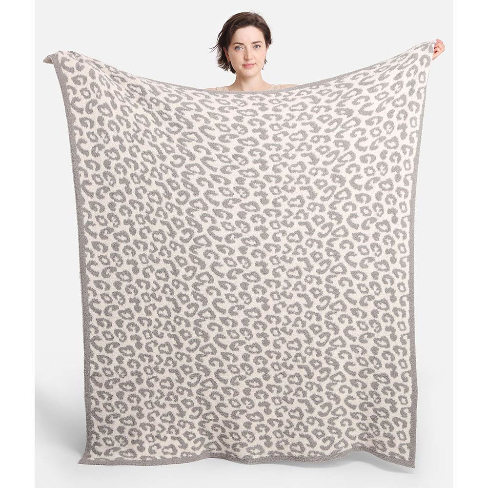 Leopard Printed Microfiber Blanket