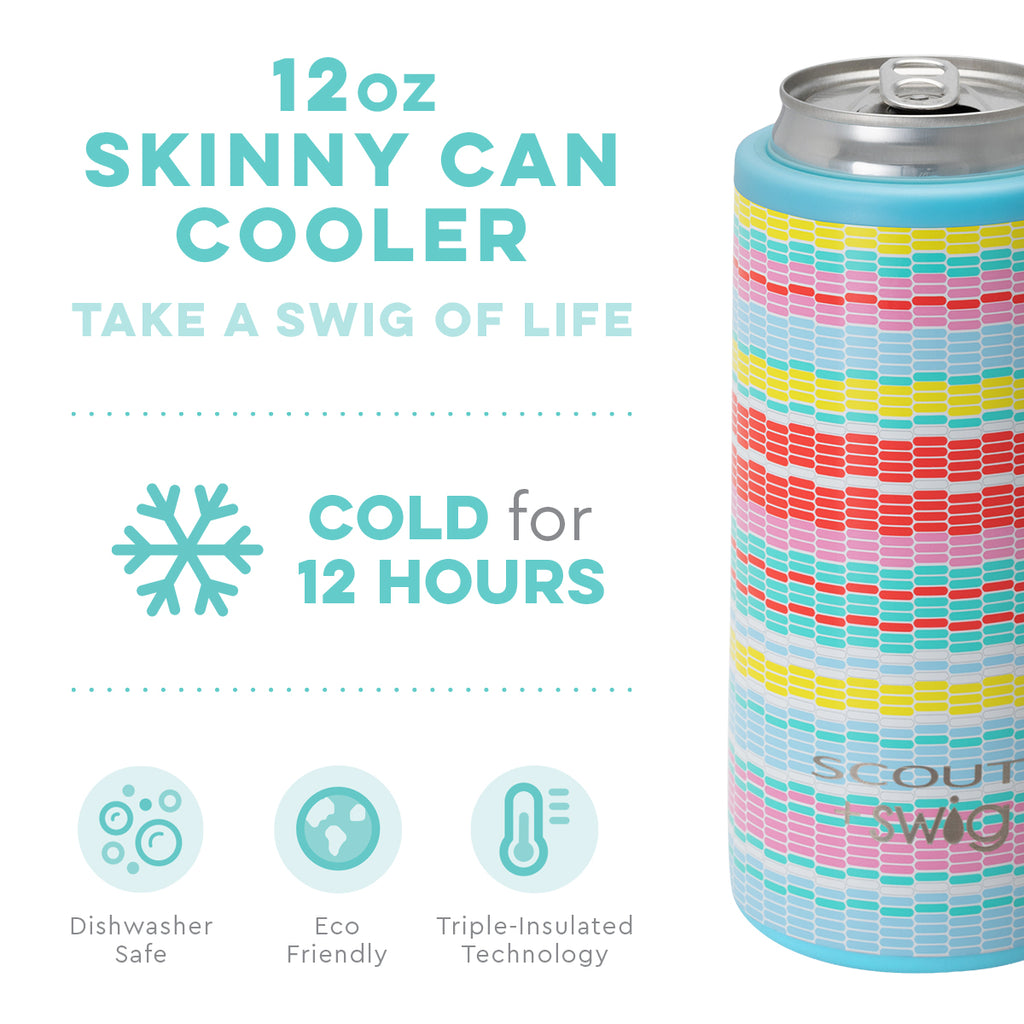 SCOUT + Swig Barnaby Checkham Skinny Can Cooler (12oz)