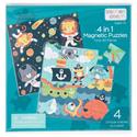 4 in 1 Magnetic Puzzle Book boy