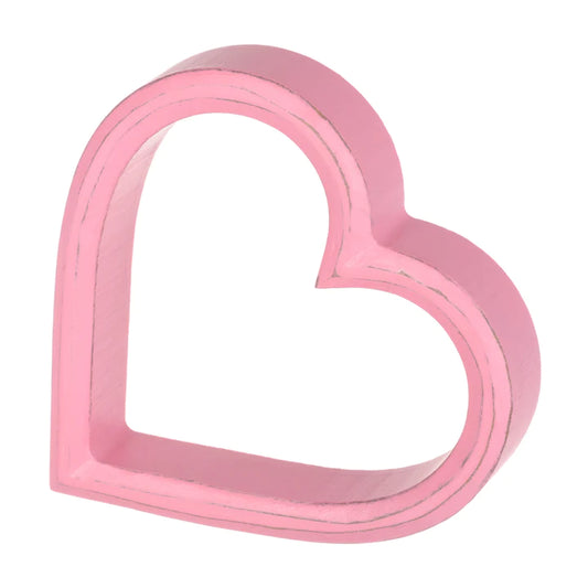 Pink Hollow Heart