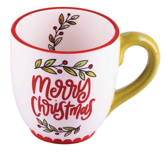 Merry Christmas Holly Mug