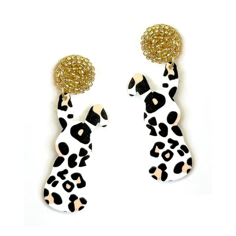 Catwalk Acrylic Bunny Earrings