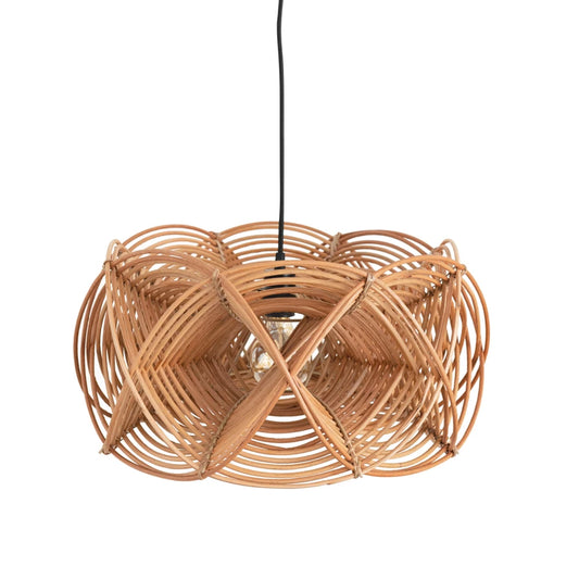 Hand-Woven Rattan Pendant Lamp