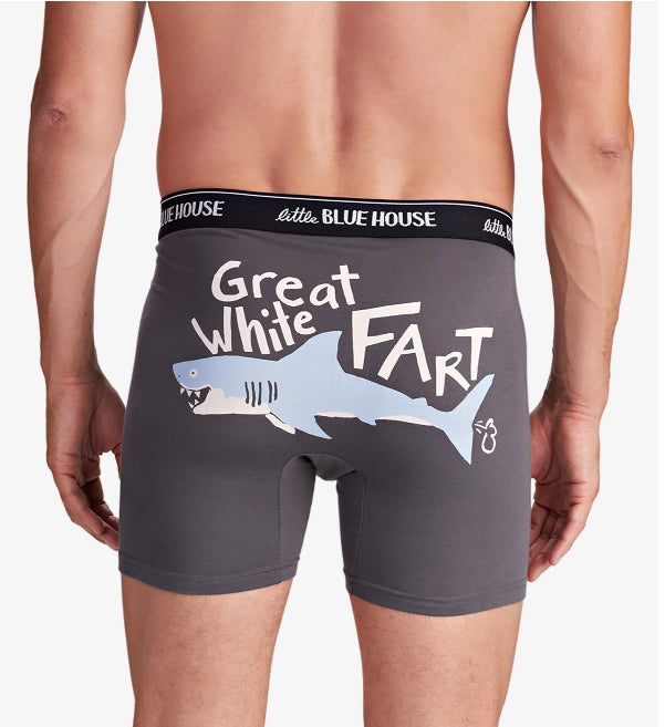 Great White Fart Men's Boxer Briefs