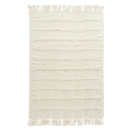 Cotton Blend Chenille Throw