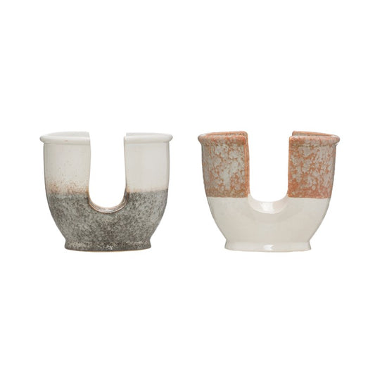 Stoneware Sponge Holder, Reactive Glaze, 2 Colors (Holds 1" Thick Sponge)