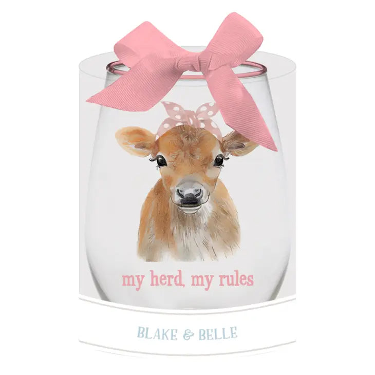 Glass Stemless My Herd