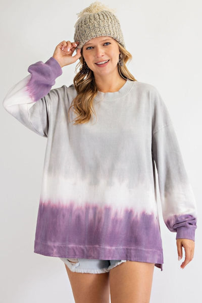 Oversized Tie Dye Washed Pullover